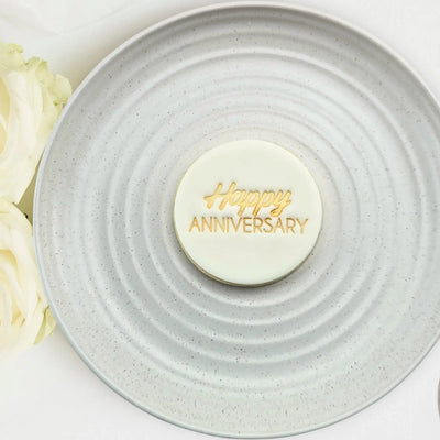 Cookie Stamp Happy Anniversary Embosser 60mm
