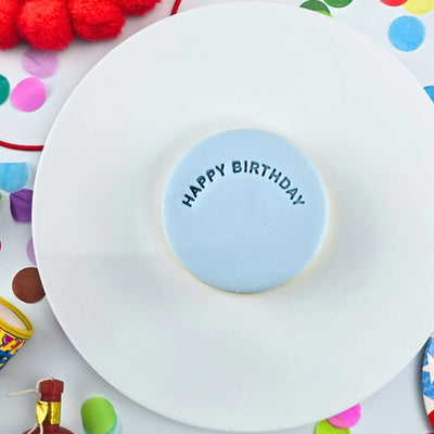 Cookie Stamp Happy Birthday Arch Embosser