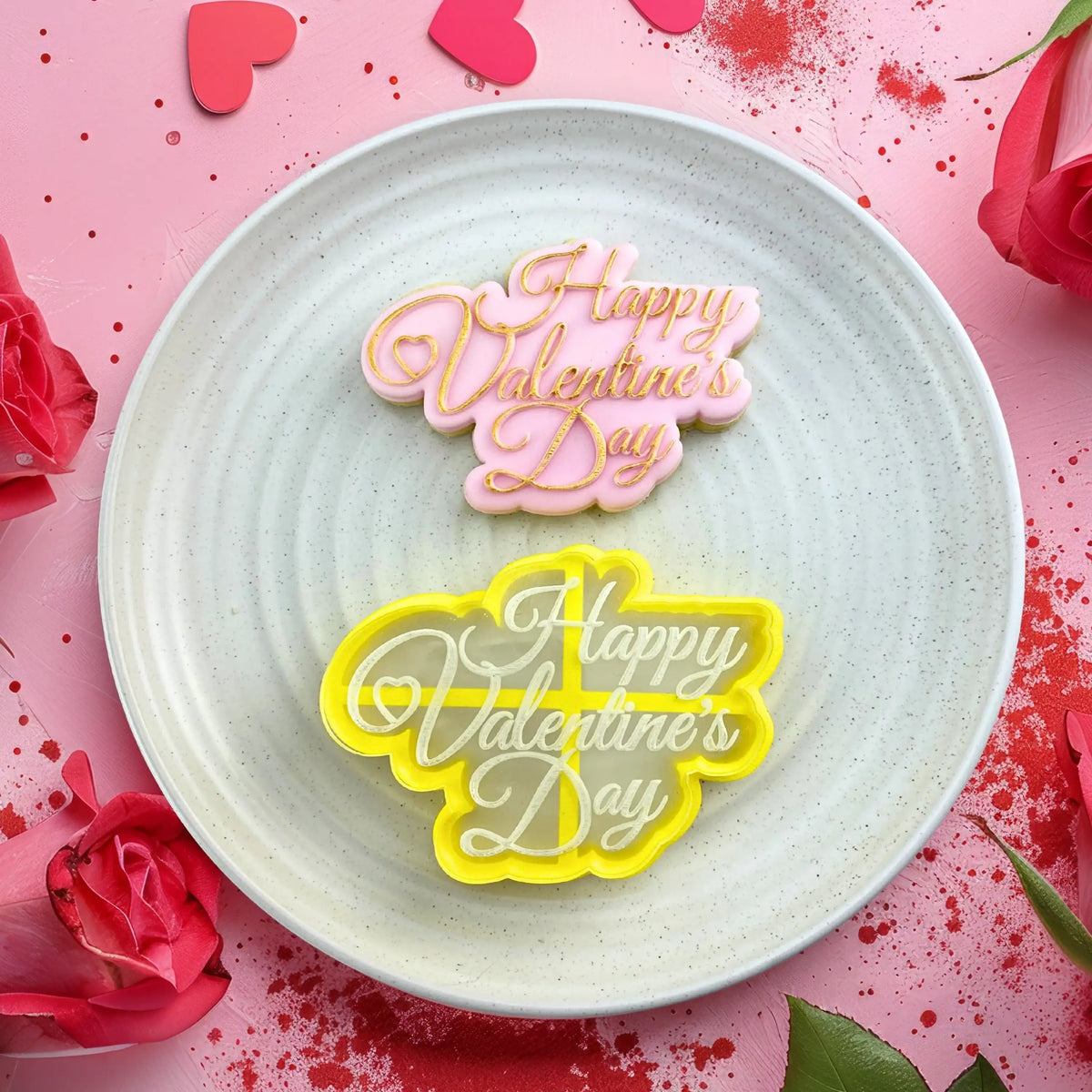 Happy Valentine's Day Debosser & Cutter Set - Set198