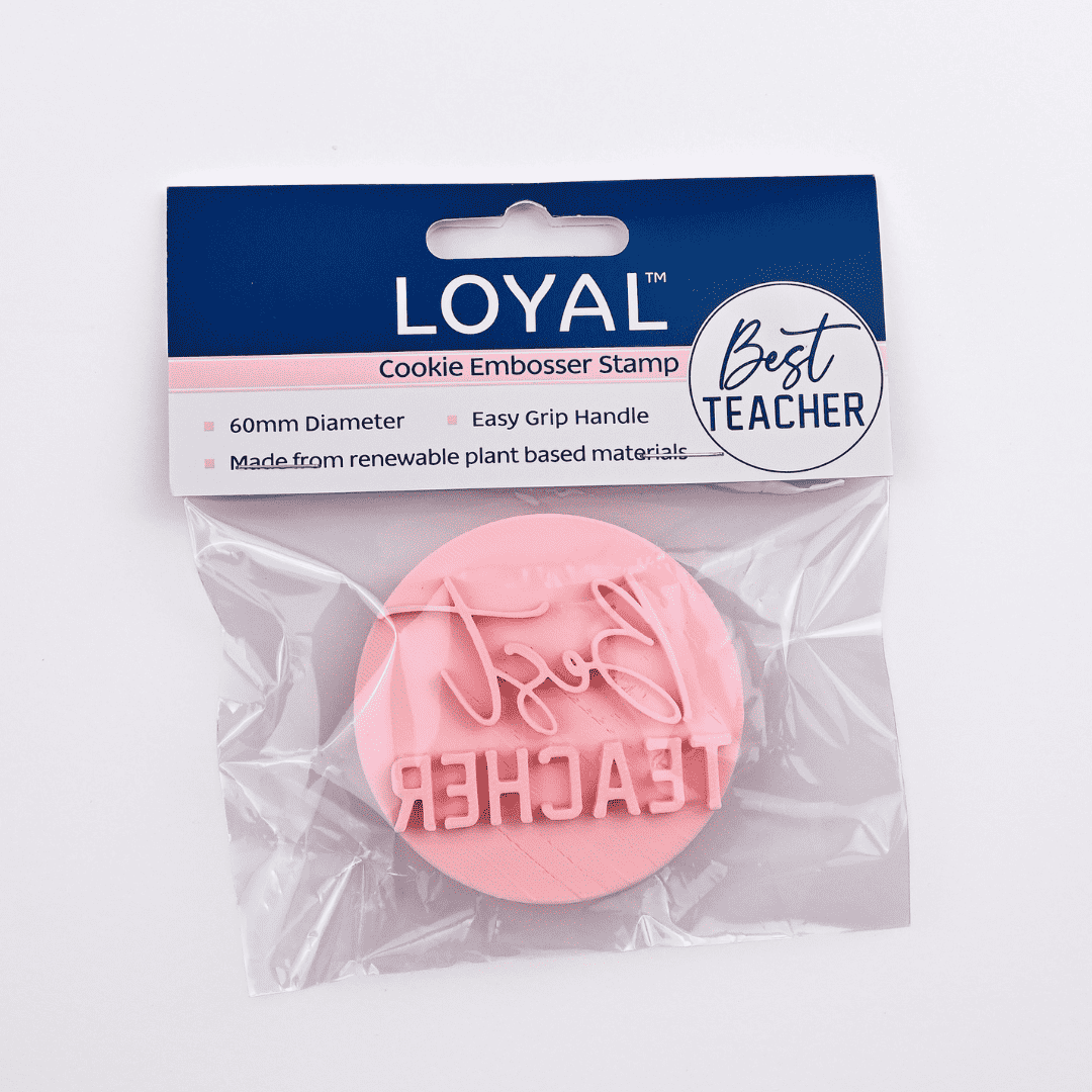LOYAL Cookie Stamp Loyal Best Teacher with Handle