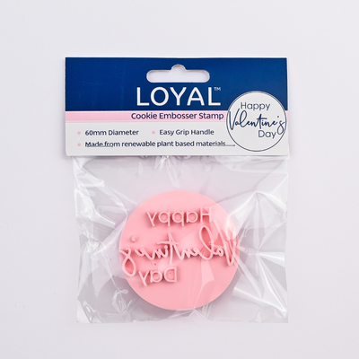 LOYAL Cookie Embosser Stamp Happy Valentine's Day