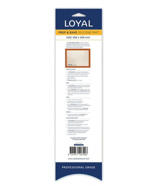 PREP and BAKE SILICONE MAT 400x300mm Loyal
