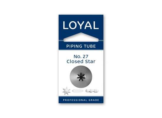 LOYAL Piping Tip No.27 CLOSED STAR STANDARD S/S