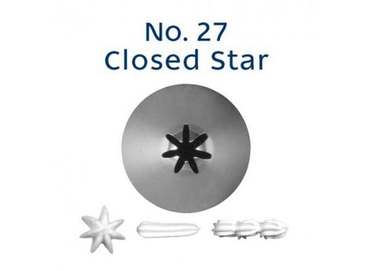 Piping Tip No.27 CLOSED STAR STANDARD S/S
