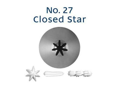 LOYAL Piping Tip No.27 CLOSED STAR STANDARD S/S