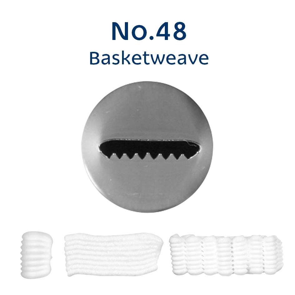 LOYAL Piping Tip No.48 BASKETWEAVE STANDARD S/S