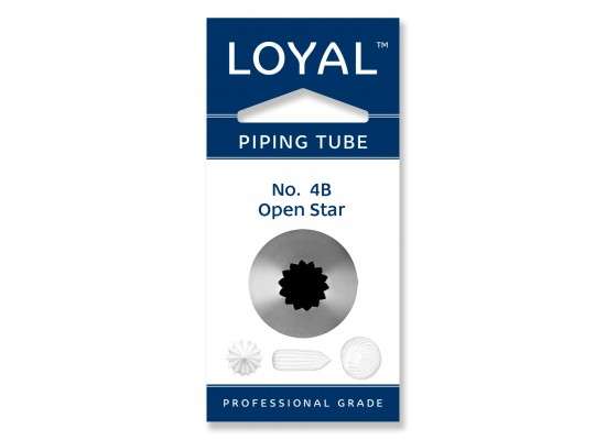 No. 4B OPEN STAR MEDIUM PIPING TIP LOYAL