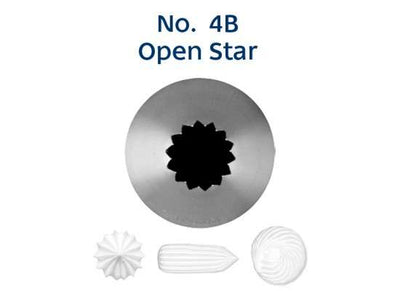 No. 4B OPEN STAR MEDIUM PIPING TIP LOYAL