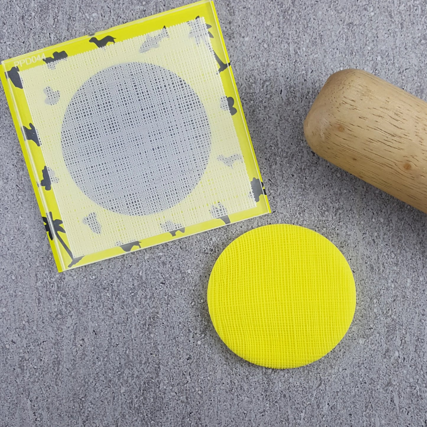 Linen Fondant Pattern Plate