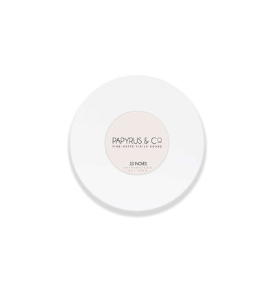 Papyrus & Co Matte White Round Masonite Cake Boards