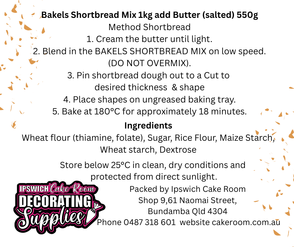 Shortbread Cookie Mix 1KG