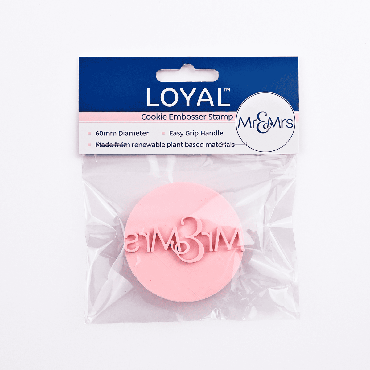 LOYAL Cookie Embosser Stamp Mr & Mrs