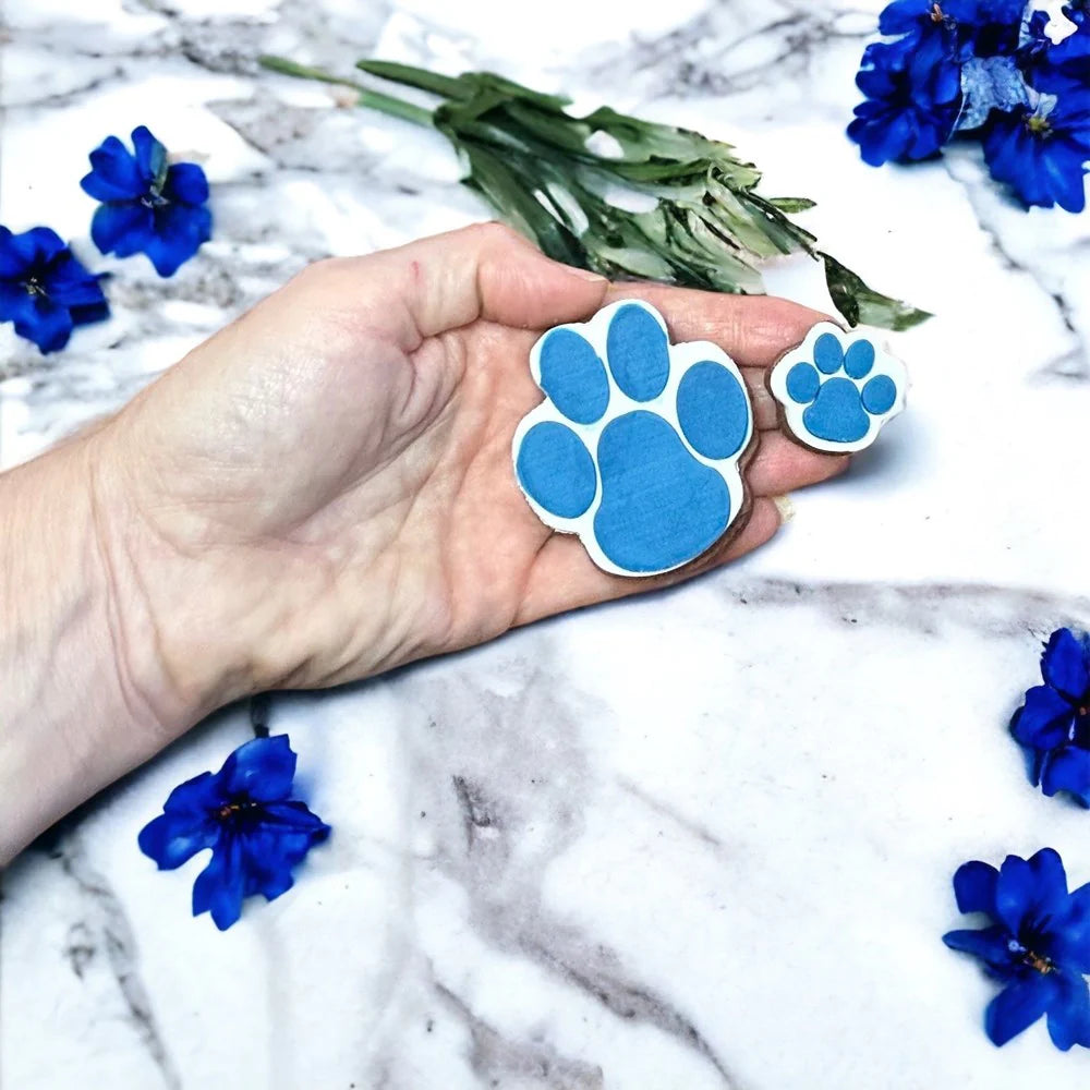 Cookie Stamp Paw Prints (Stamp Set) Raise It Up / Deboss Cookie Stamp + Stainlesss Steel Cookie Cutters (3pce)