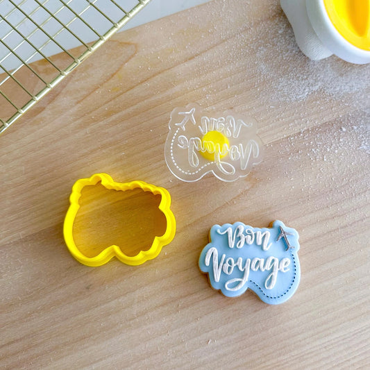 Cookie Cutter Mini Bon Voyage Cutter and Debosser Set