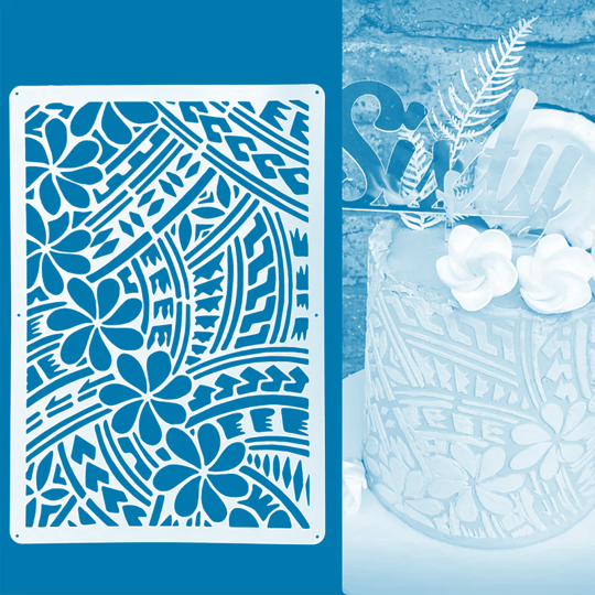 TROPICAL DESIGN STENCIL