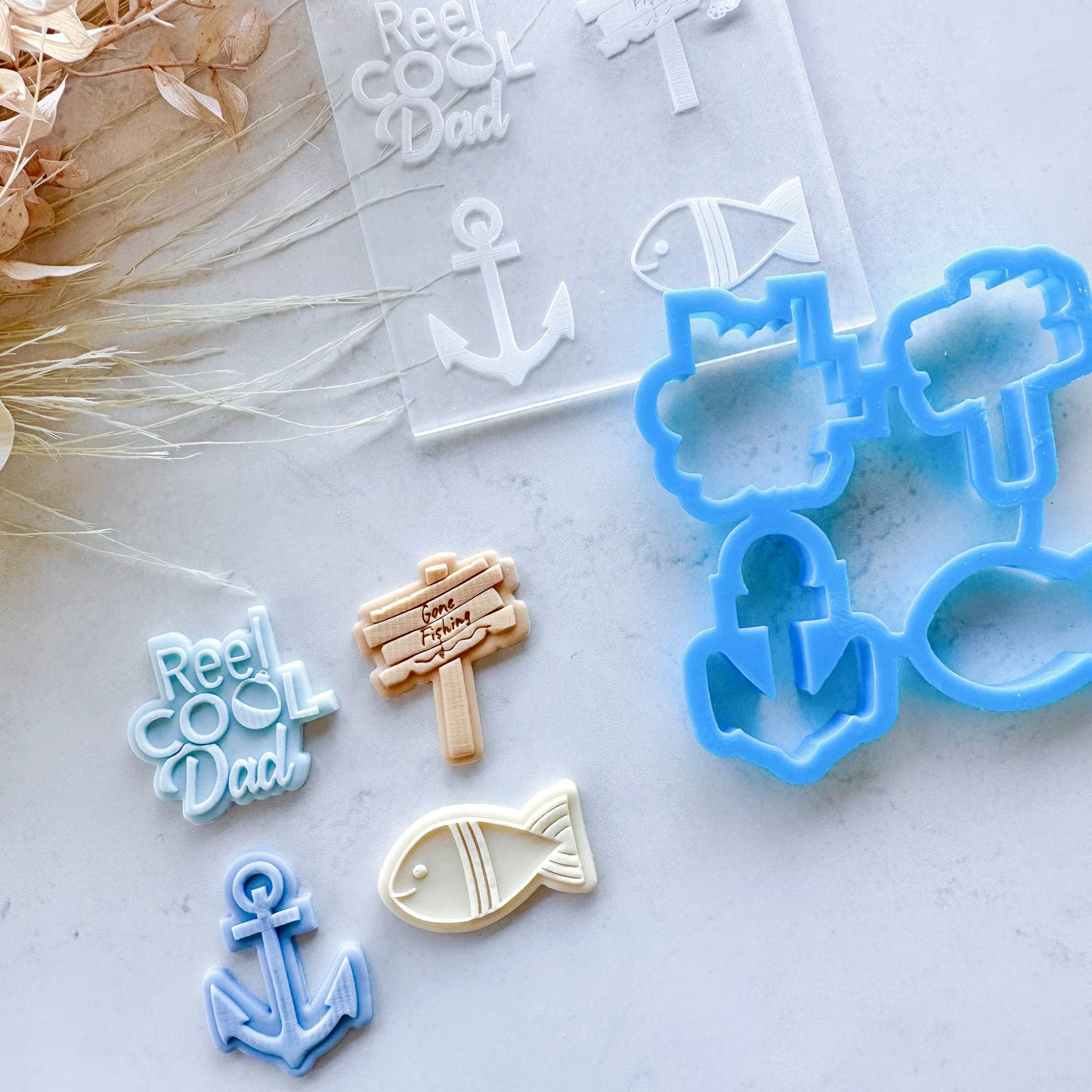 Cookie Cutter Reel Cool Dad Mini Toppers (Cake Sera Sera)