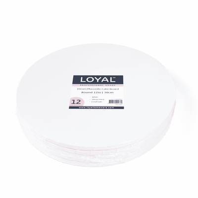 LOYAL White Masonite 10mm Cake Board | Round