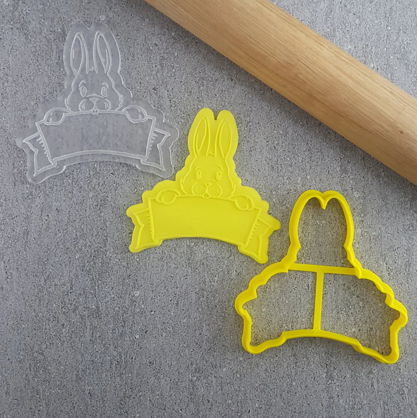 Bunny Plaque Debosser & Cutter Set