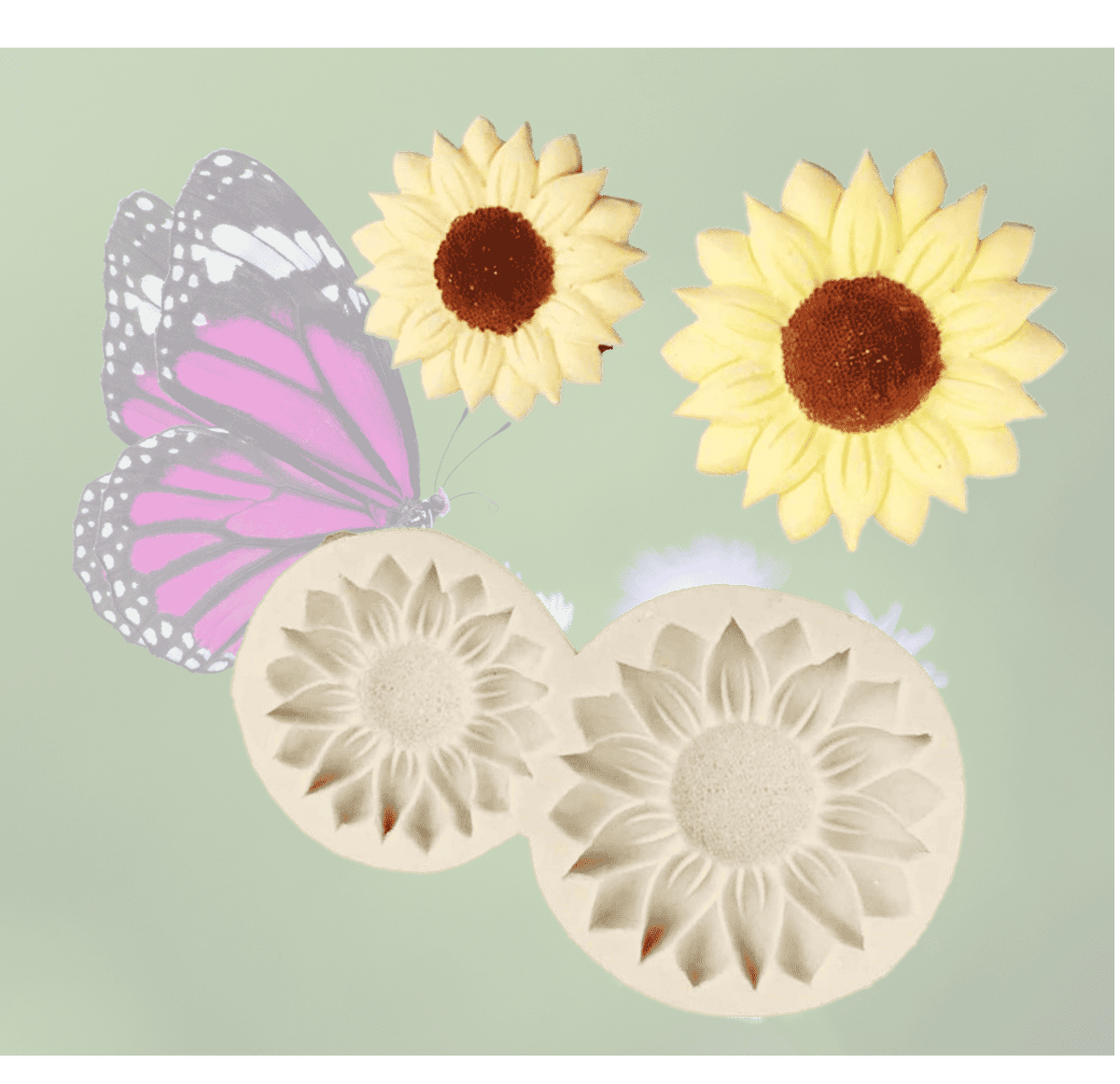 Silicone Mould Sunflowers