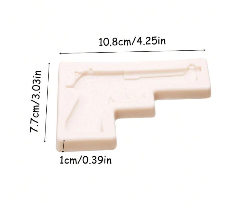 Gun-Shaped Silicone Mold