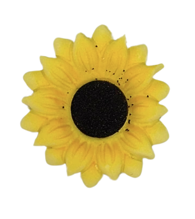 Edible Sunflower | Single (flat - made from mould)