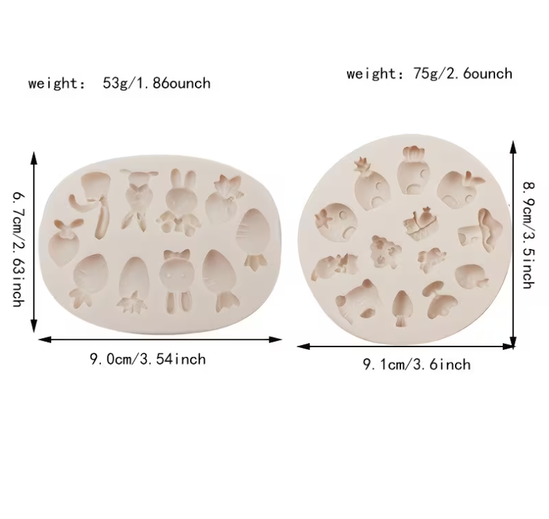 Cute Little Bunny Carrot Cake Silicone Mould