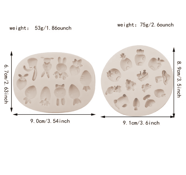Cute Little Bunny Carrot Cake Silicone Mould