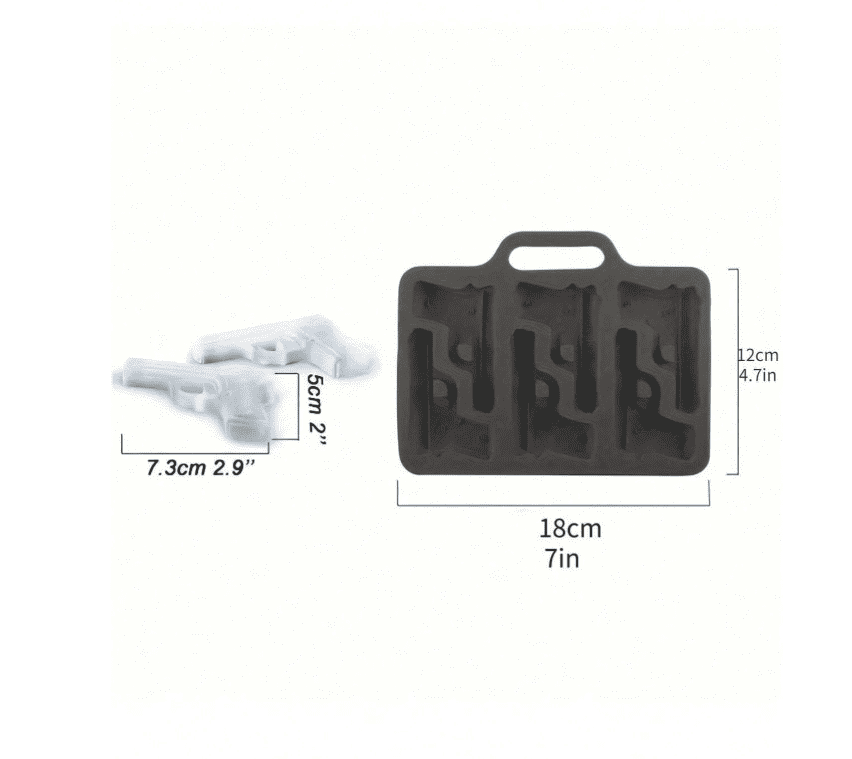 6 Cavity Gun Chocolate Mold
