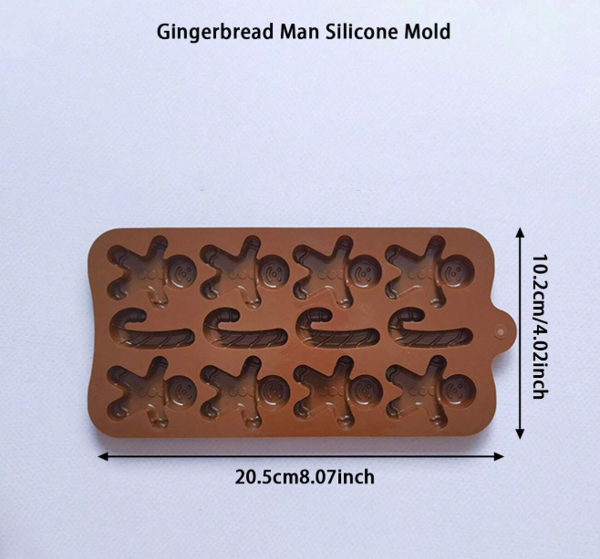 Gingerbread Man Silicone Chocolate Mold