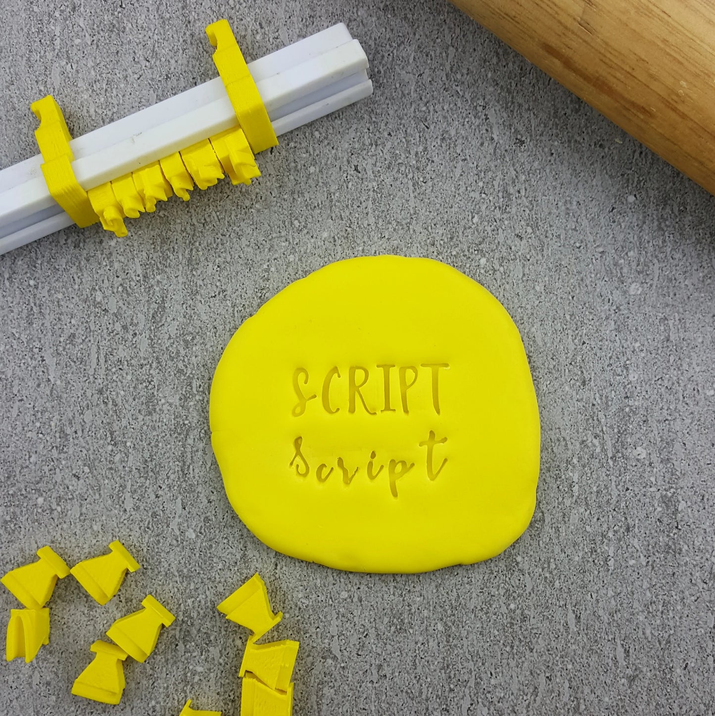 Alphabet Stamp V2 Script Lower Case Only