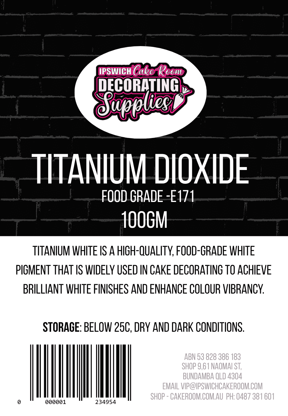 TITANIUM DIOXIDE 100G