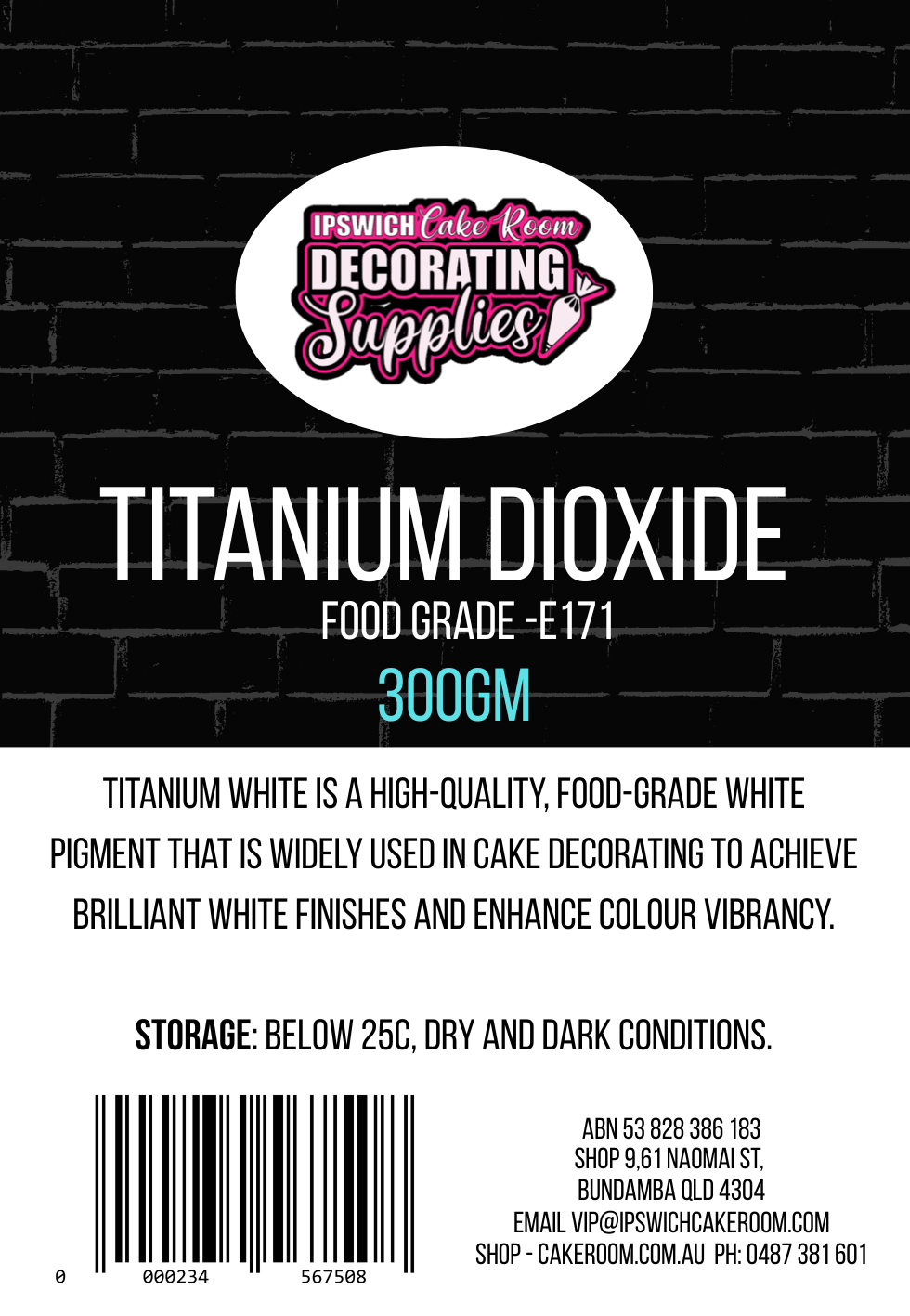 TITANIUM DIOXIDE 300g