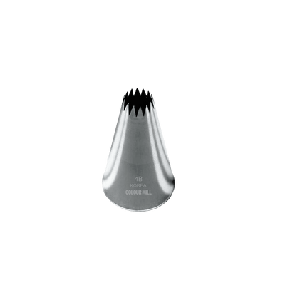 Piping Tip No. 4B Open Star Medium CM