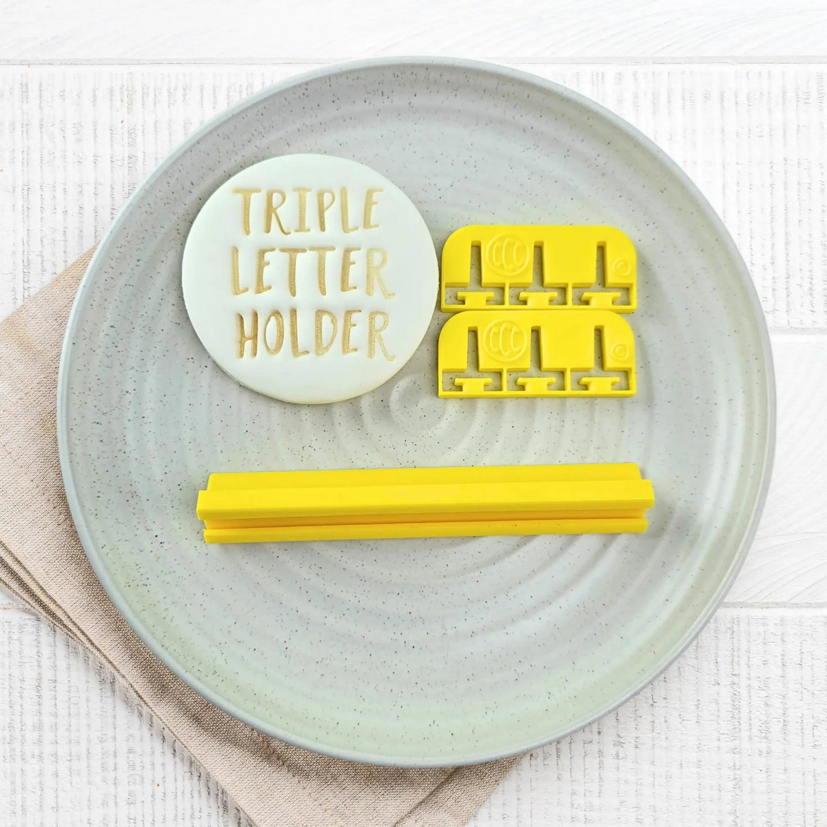 Triple Letter Bar Holder Accessory