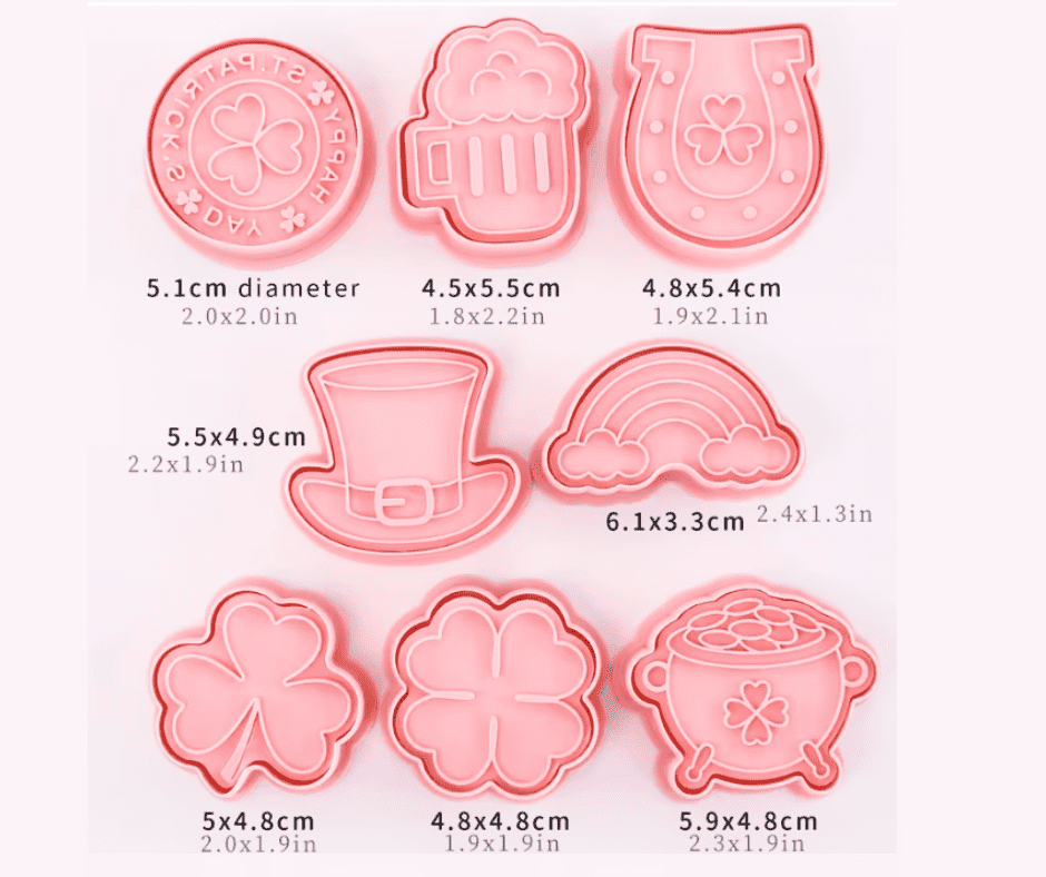 St. Patrick's Day Cookie Cutters 8pc
