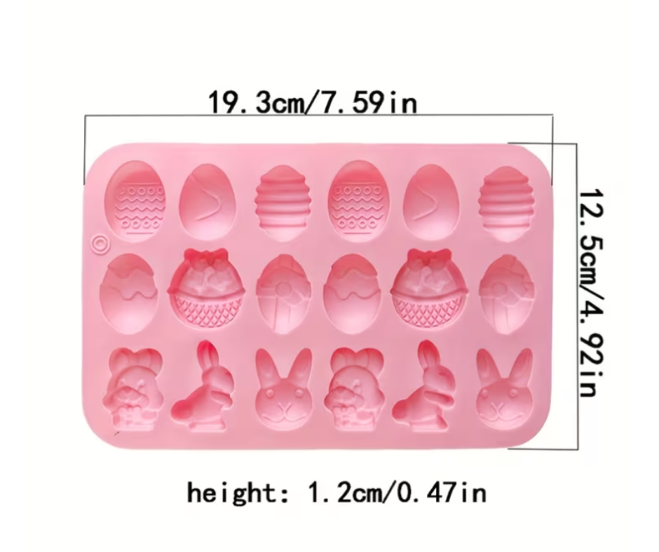 Easter Egg Bunny Shape Silicone Mould