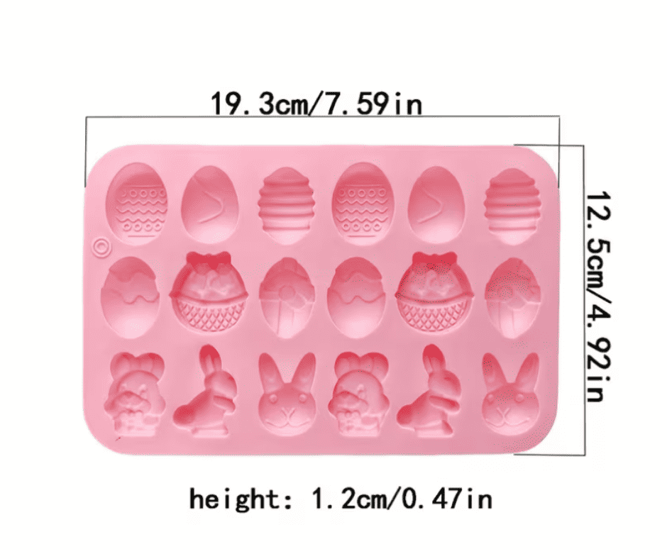 Easter Egg Bunny Shape Silicone Mould