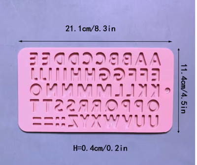 Silicone Alphabet Chocolate Candy Mold