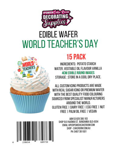 EDIBLE Wafer WORLD TEACHERโS DAY