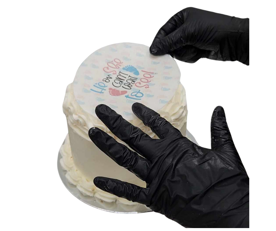 GENDER REVEAL EDIBLE WAFER PRINT FOR CAKES