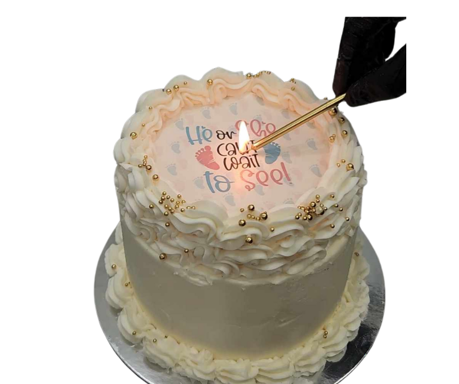 GENDER REVEAL EDIBLE WAFER PRINT FOR CAKES