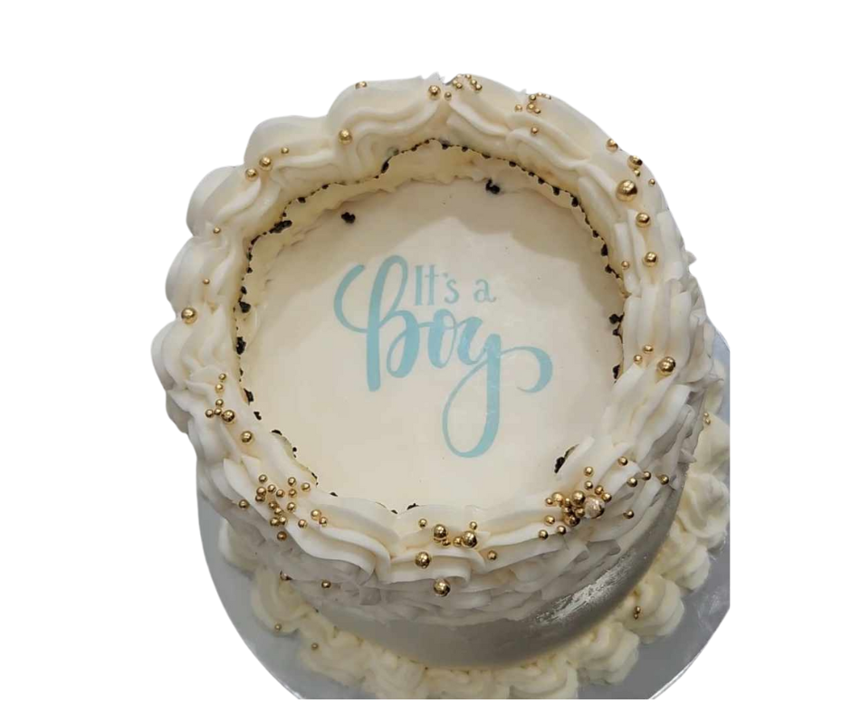 GENDER REVEAL EDIBLE WAFER PRINT FOR CAKES