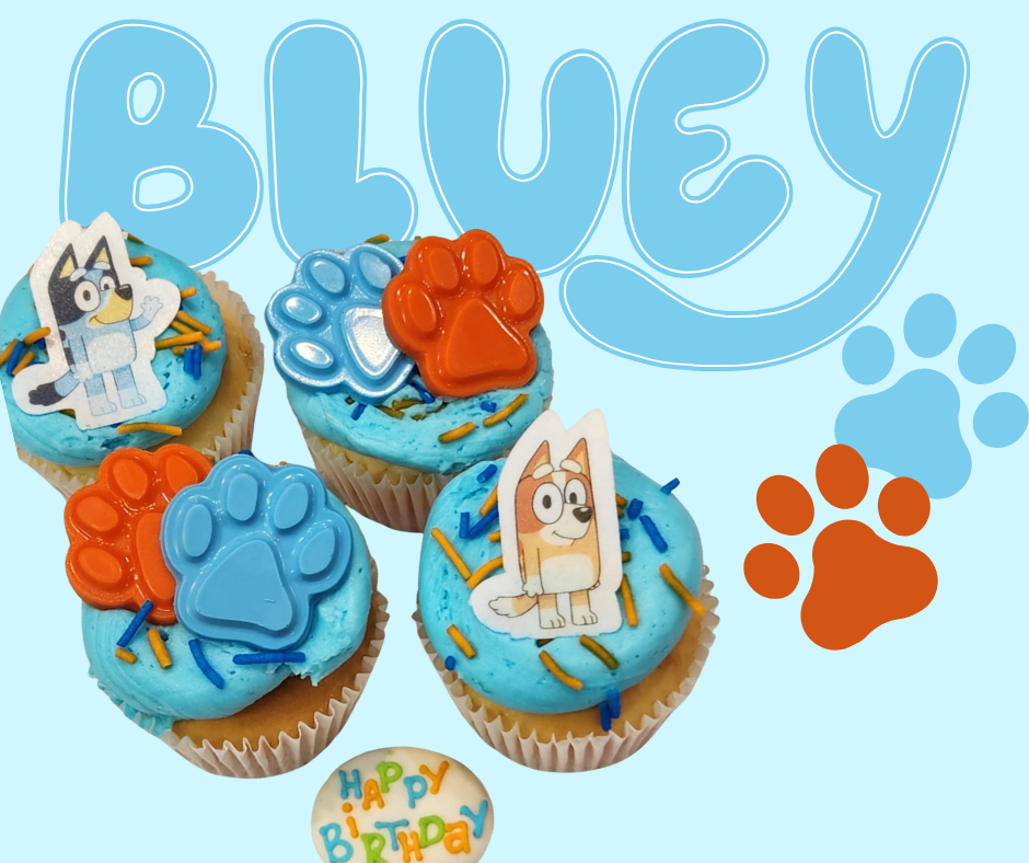 Bluey Theme Cupcake Class - School Holiday Tues 30th Sept 9:30am