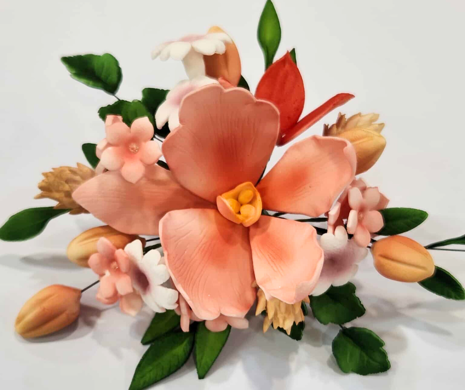 Peach Orchid Flower Spray