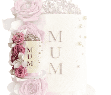 Gold Acrylic Mum Cake Topper