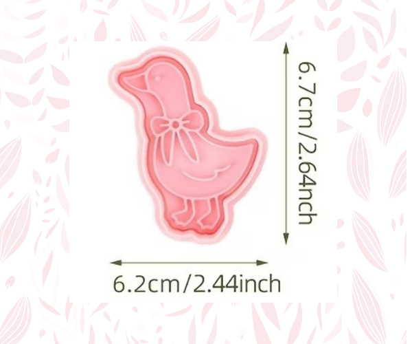 Silly Goose Cookie Cutters with Embossing Stamps 2PC