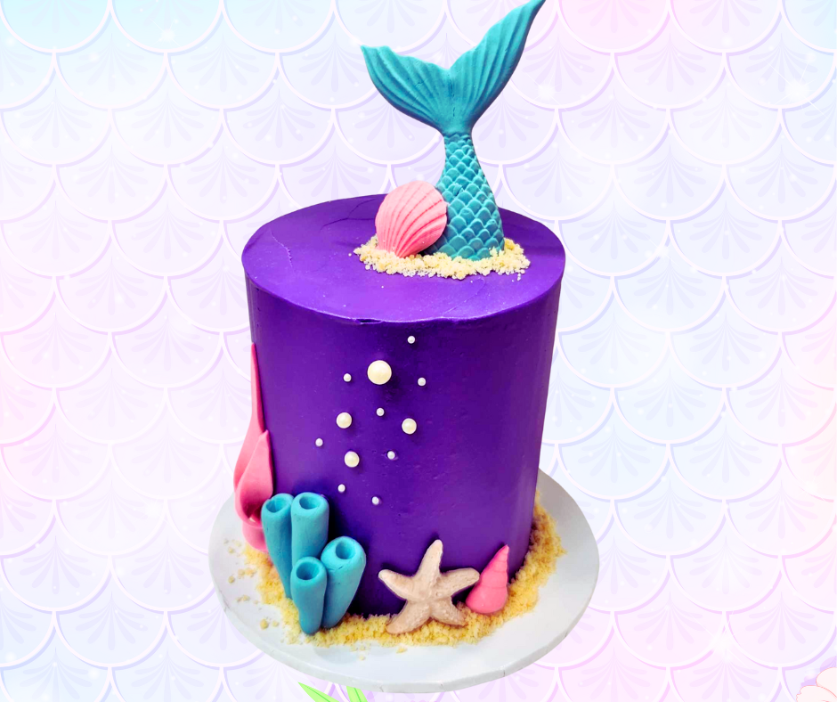 Mini Mermaid Tail Cake Class (SAT 5th July 1.30pm)