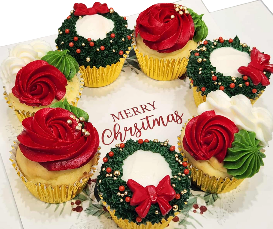 Christmas Wreath Cupcake Class - (SUN 16th of NOV 9.30am)