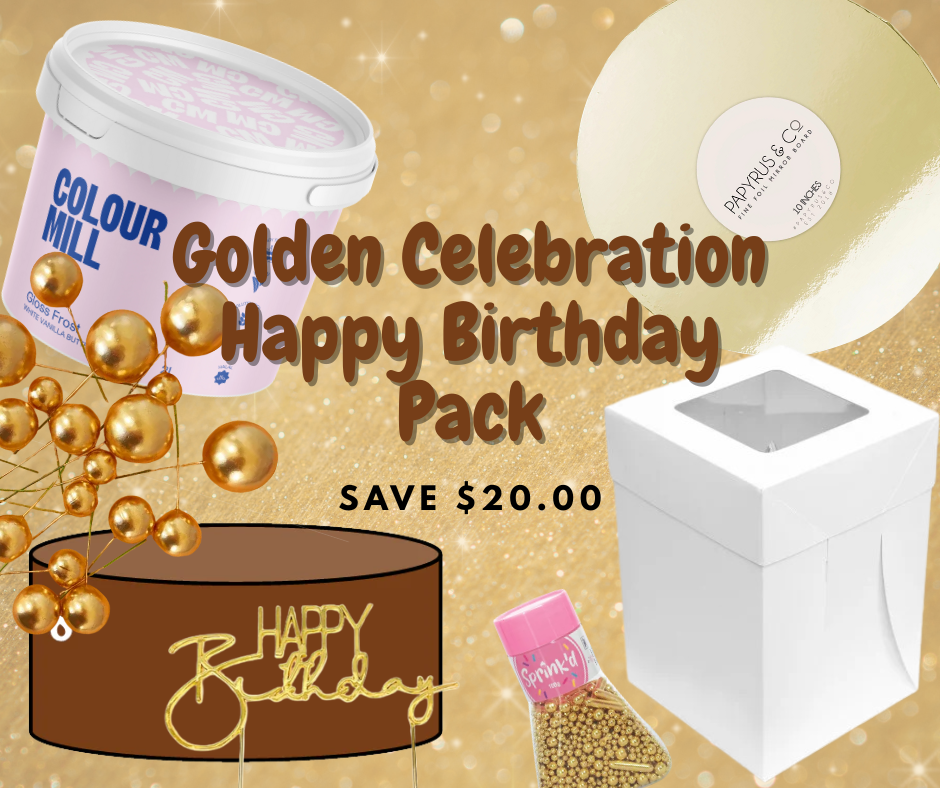 Golden Celebration Happy Birthday Pack || SAVE $20.00!