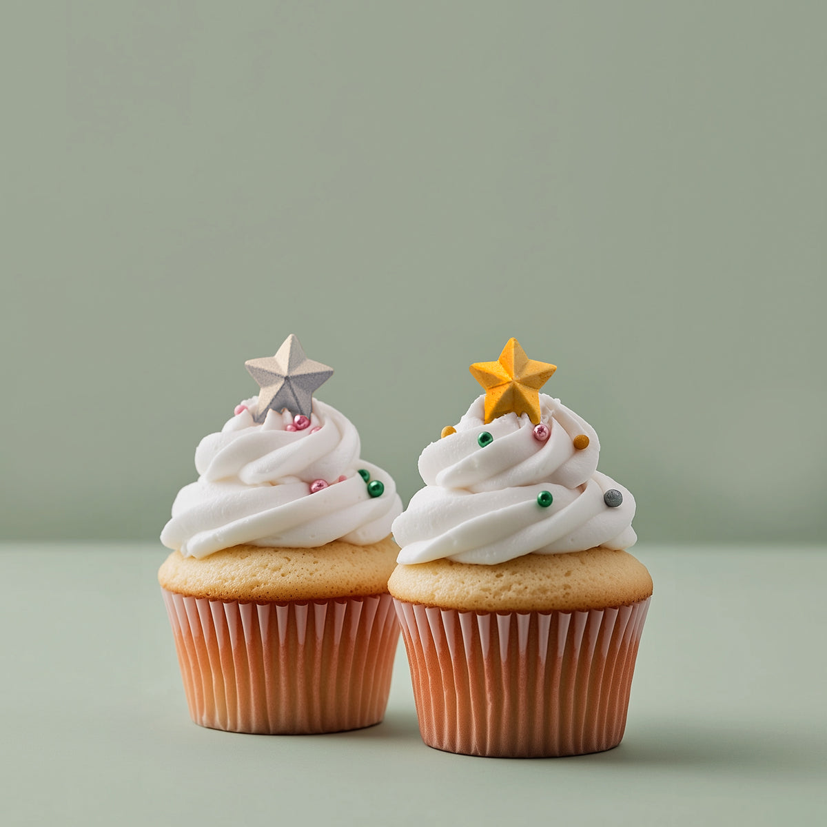 SHIMMER STARS (9 pieces) SPRINKS Icing Decorations -